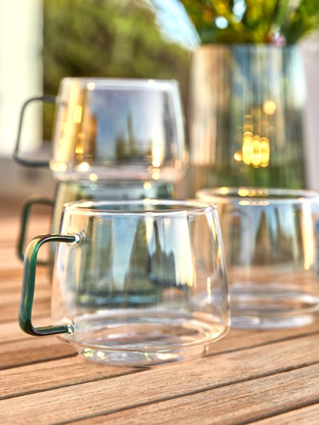 Tazza ANDERS vetro 400 cl Ø13xH18 cm assortita