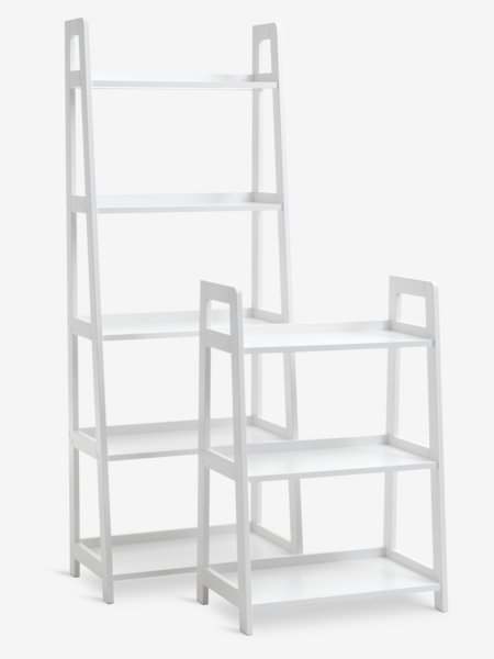 Bookcase HERNING 5 shelves white