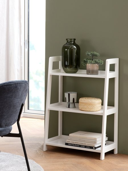 Bookcase HERNING 5 shelves white