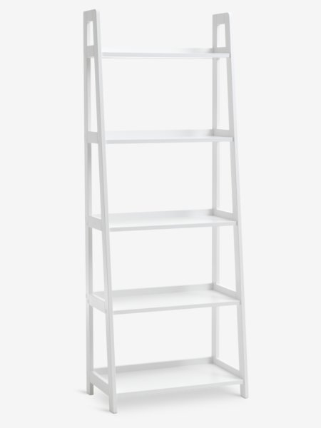 Bookcase HERNING 5 shelves white