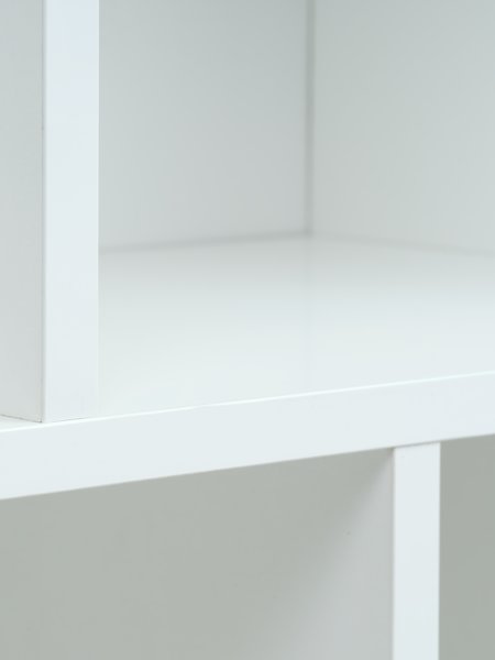 Bookcase MOSBJERG 10 shelves white