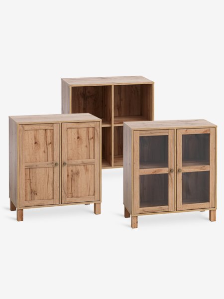 Cabinet SKALS 4 compartments oak