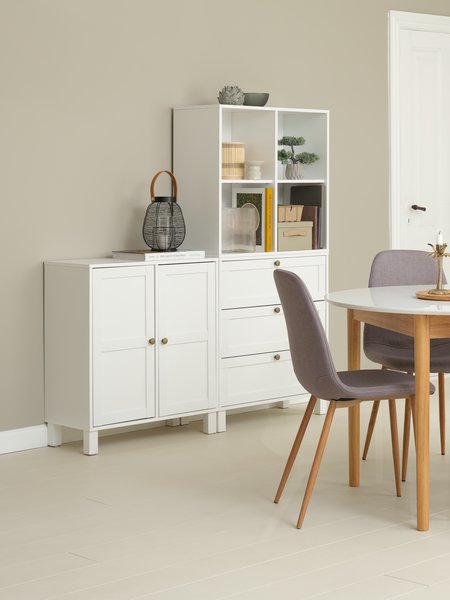 Modul perete SKALS 2 uși alb