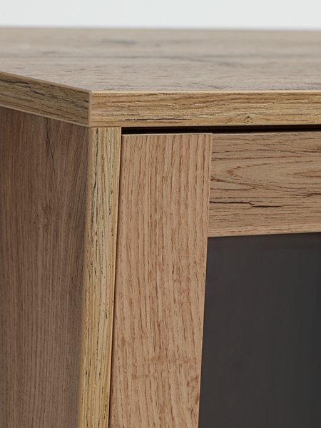 Wall unit module SKALS cabinet wild natural oak colour