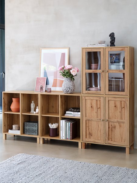 Cabinet SKALS 4 compartments oak