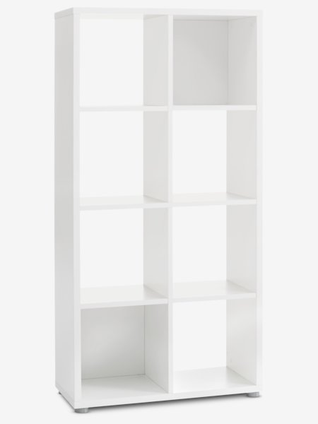 Roomdivider HALDAGER 8 schappen wit