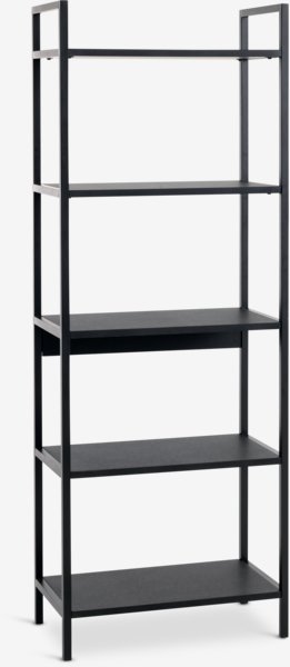 Shelving unit TISTRUP 5 shelves black