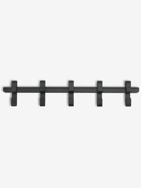 Coat rack GALSTED 5 hooks black