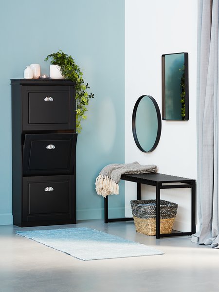 Shoe cabinet IDESTRUP 3 comp. black