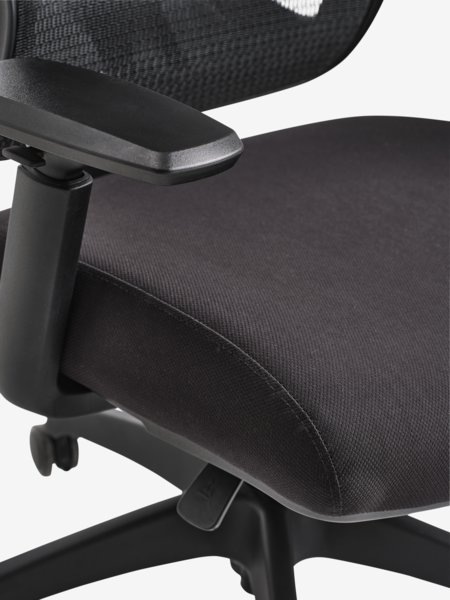 Office chair VARPELEV black mesh/black