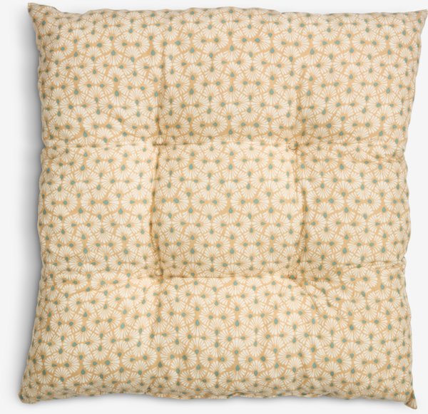 Coussin de chaise SELJE 40x40x8 latte/pétrole