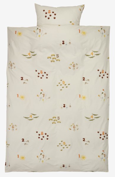 Completo copripiumino ASTER 155x220 cm bianco