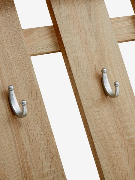 Zestaw do przedpokoju EVETOFTE z lustrem kolor jasny dąb