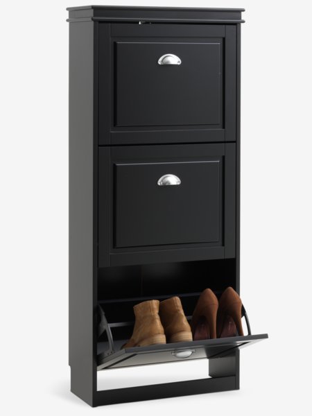 Shoe cabinet IDESTRUP 3 comp. black
