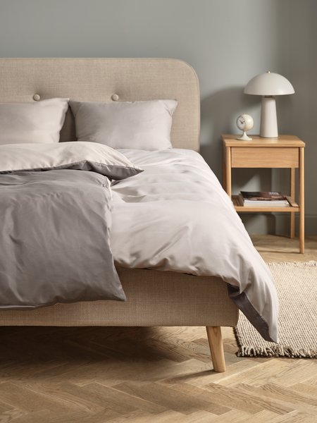 Duvet cover set CATERINA Micro Double grey