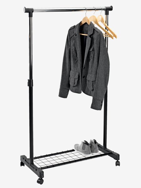 Clothes rail GUDME black/chrome