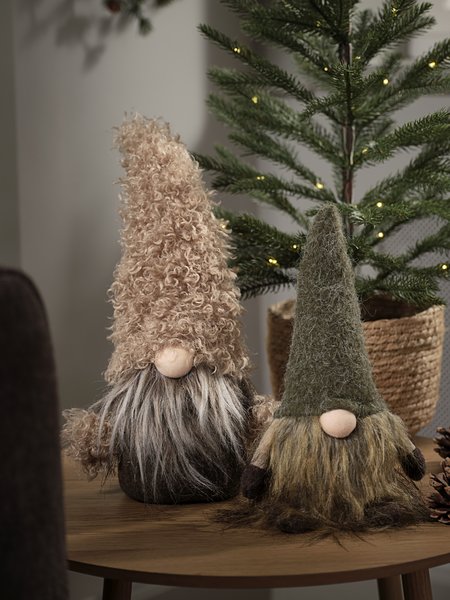 Tomte MUMIN B14xL9xH28cm brun/grön