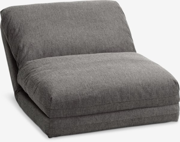 Chair bed VEGGER grey fabric