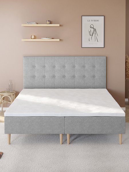 Resårbotten 180x200cm DINGLA PB75 grå-23 DREAMZONE