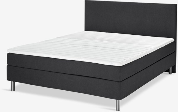 Boxspringbett 140x200cm TYSSA PC60 schwarz-08 PU