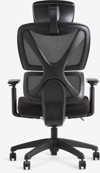 Office chair VARPELEV black mesh/black