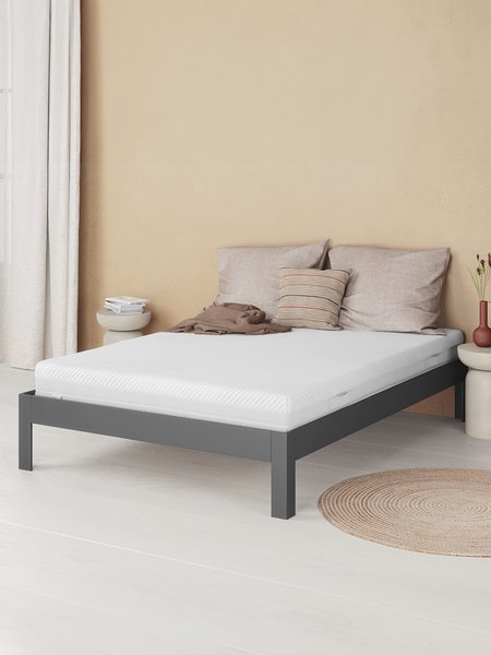 Letto KILDEN 160x190 grigio scuro