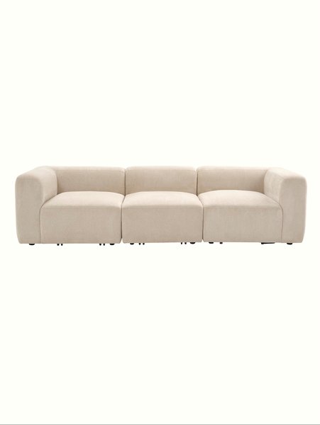 Modulsofa SKEJBY 3-pers. sandfarvet stof