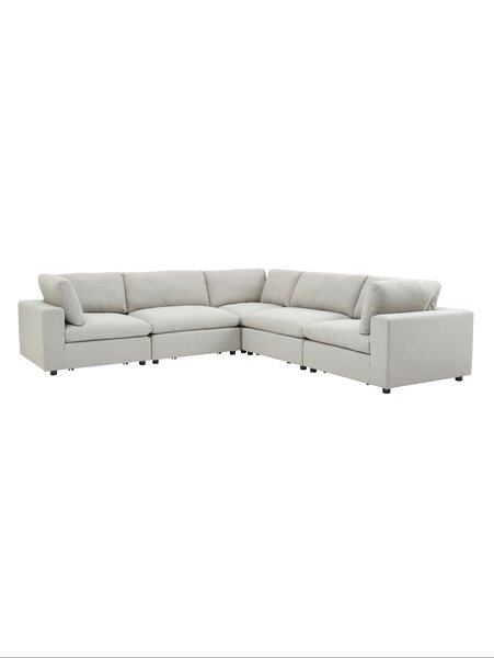 Modulsofa LUNDBY hjørne sand stoff