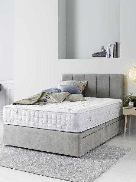 Headboard H50 STITCHED Double Grey-49