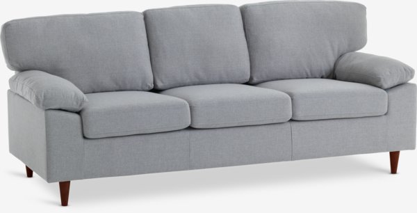 Sofa GEDVED 3-Sitzer hellgrau