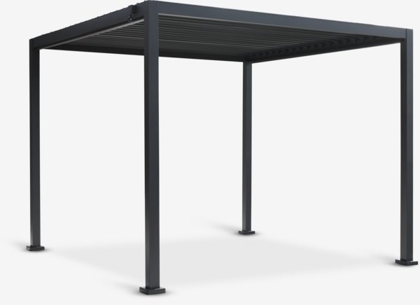Pergola KONGEMOSE B3xL3xH2,36m svart