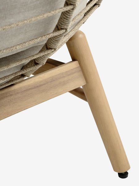 Fauteuil lounge d'extérieur VARMING naturel