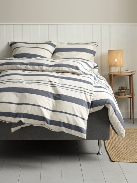 Duvet cover set SILJE Yarn dyed Double navy