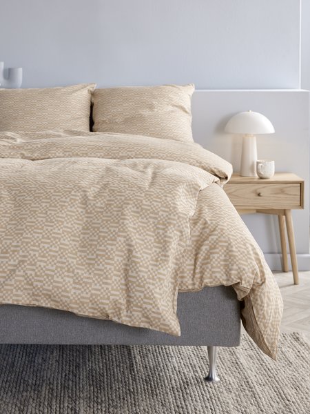 Komplet pościeli z satyny TESSA 140x200 latte