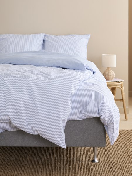 Duvet cover set SHEILA Yarn dyed King blue