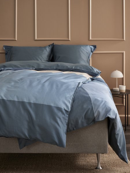 Sateen duvet cover set MARIA Double blue