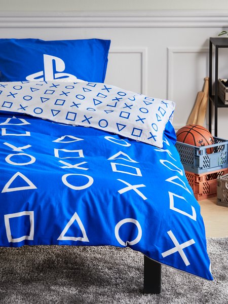 Duvet cover set PLAYSTATION Single blue