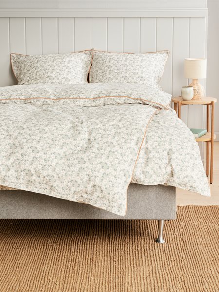 Percale duvet cover set INGA King grey