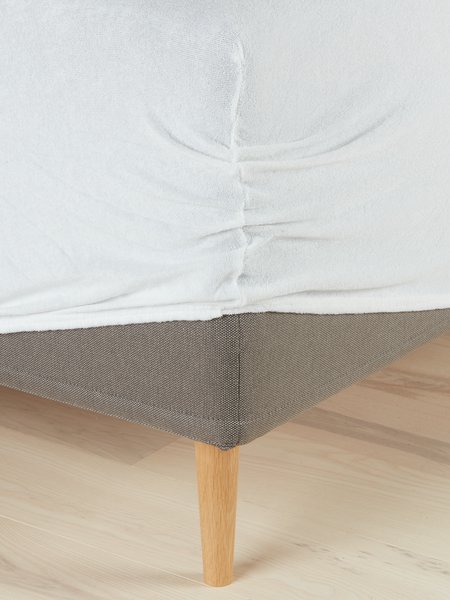 Drap-housse éponge TORA 90x200x35 blanc