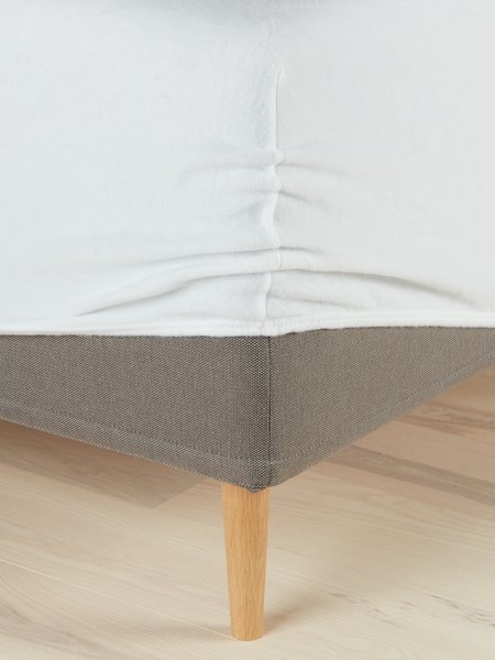 Molton Fitted sheet MONIKA Double/King white