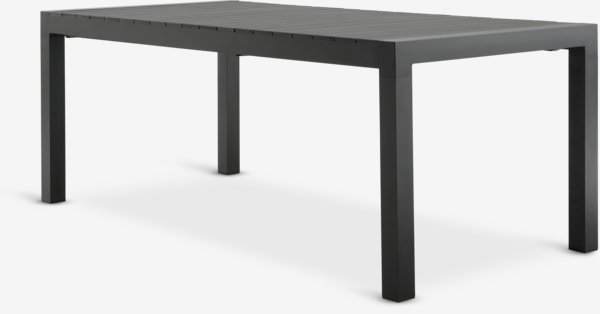 HESTEHAVE Tavolo L205/275 cm + 4 AJSTRUP Sedie nero