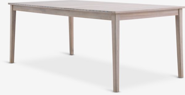 Mesa KOLLEN L205 + 4 sillas RADSTED madera dura