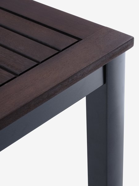 YTTRUP Tavolo L150 cm legno duro + 4 LIMHAMN Sedie grigio