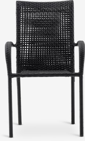 JERSORE L140 table + 4 FUGLEBJERG chaises noir