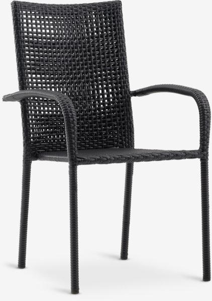 Stacking chair FUGLEBJERG black