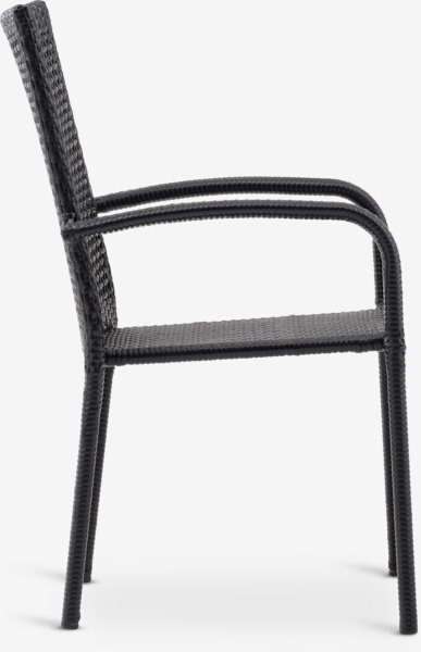 JERSORE L140 table + 4 FUGLEBJERG chaises noir