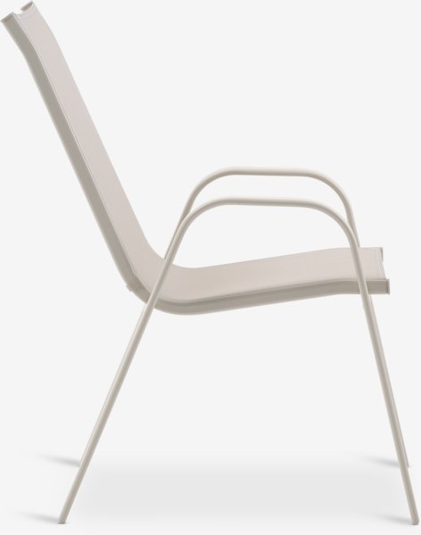 Stacking chair LEKNES beige