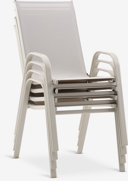 Stacking chair LEKNES beige