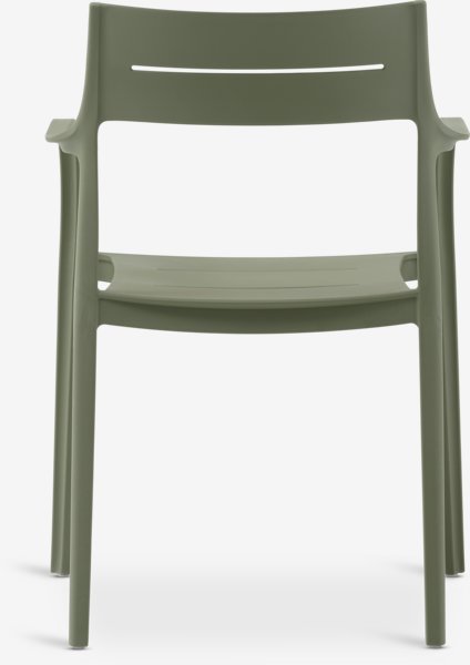 Stacking chair INGSTRUP olive green