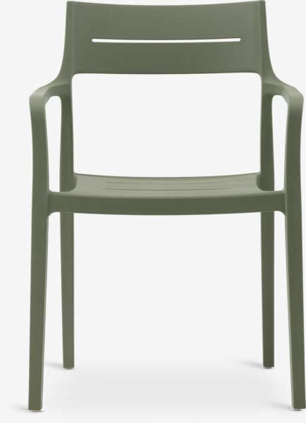 Stacking chair INGSTRUP olive green